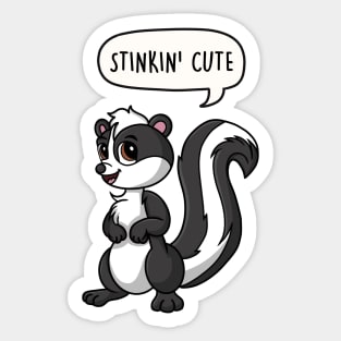 Stinkin' Cute Skunk Sticker